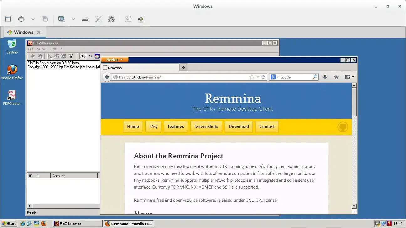 Remmina screenshot old windows - How to Install Remmina on Ubuntu 26.04 - Complete Guide