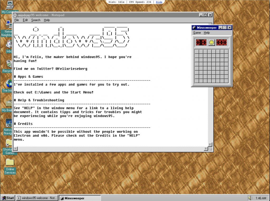 Running windows 95 for linux mac and windows 10 just got a lot better 524856 2