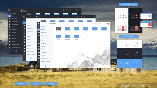 Qogir theme on linux screenshot - Qogir GTK Theme for Ubuntu (2026 Guide)