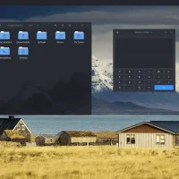Dark background folders