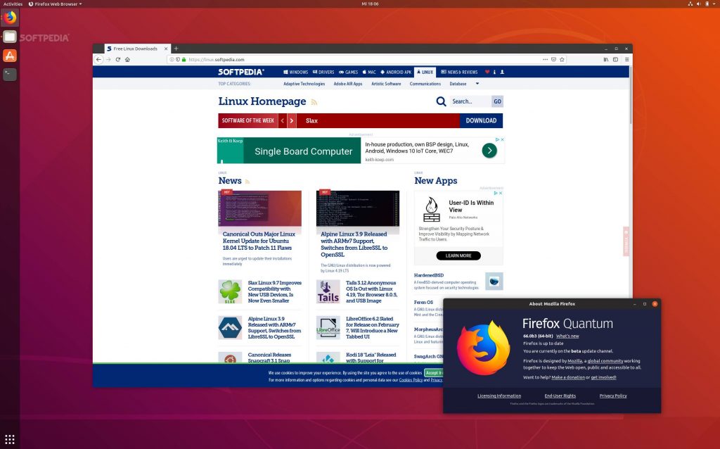 Firefox 66 is now available for ubuntu 18 10 18 04 lts and 16 04 lts users 525405 2