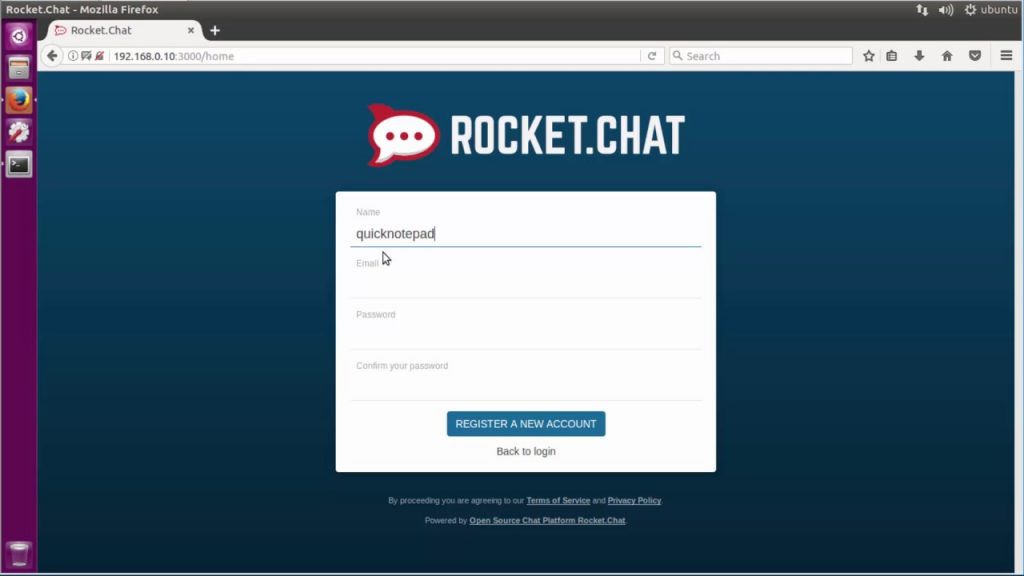 Rocket chat server on ubuntu