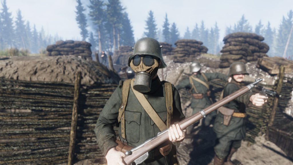 Gas mask world war 2 soldier