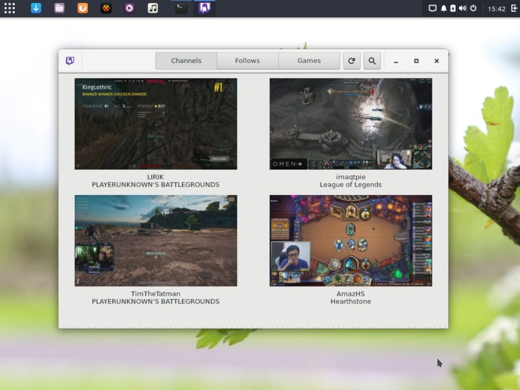 Gnome Twitch on Ubuntu