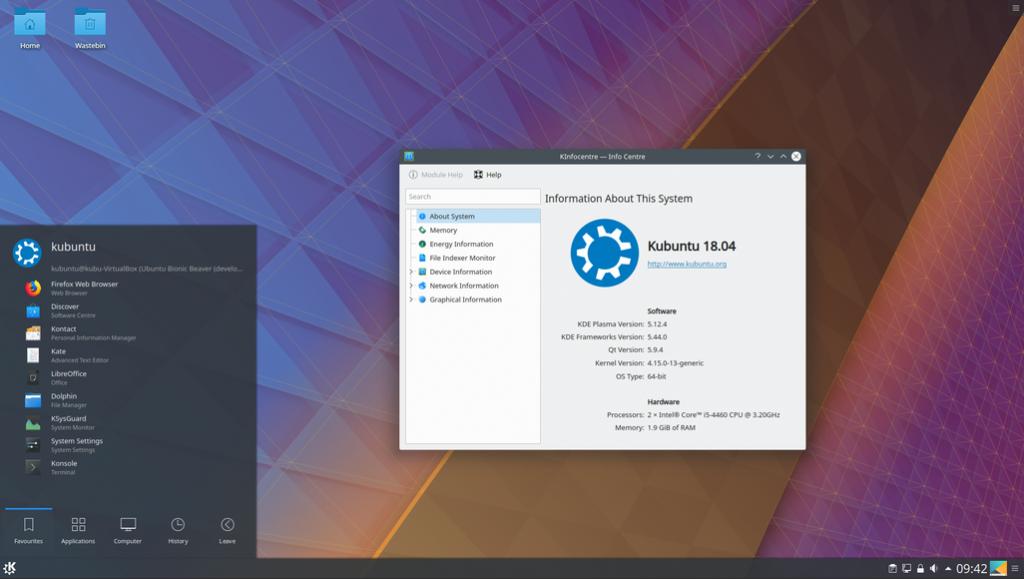 Kubuntu 1804 updated