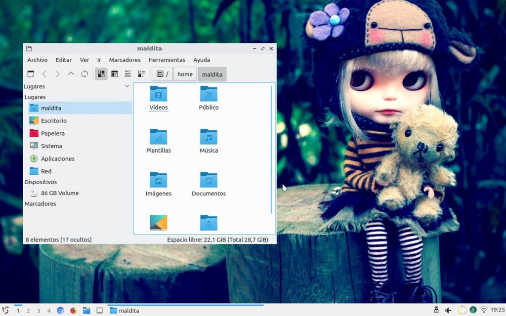 Lubuntu 1804 folder icons