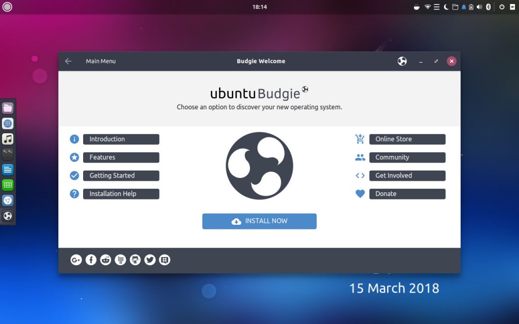 Ubuntu budgie welcome features