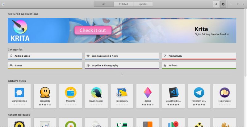 Xubuntu 1904 software list