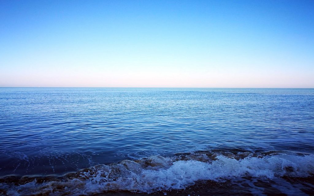 Blue sky and sea