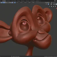 Blender monkey model screenshot linux
