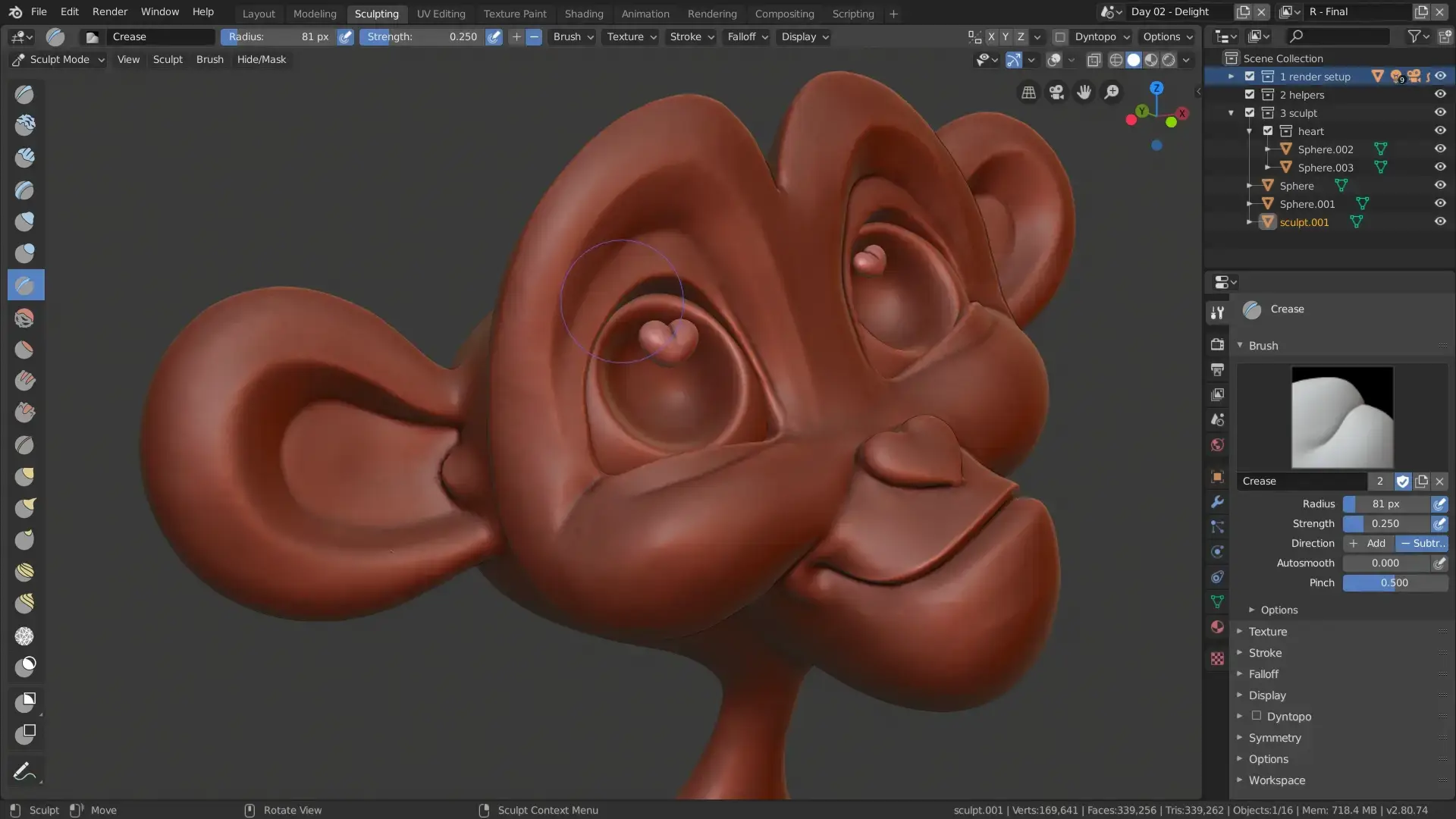 Blender monkey model screenshot linux - How to Install Blender on Ubuntu 26.04 - Complete Guide