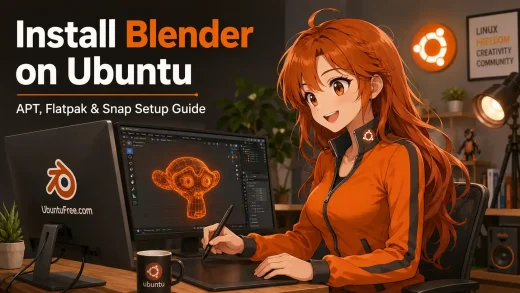 Blender for linux cover - How to Install Blender on Ubuntu 26.04 - Complete Guide
