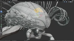 Bug alien looking blender model - How to Install Blender on Ubuntu 26.04 - Complete Guide