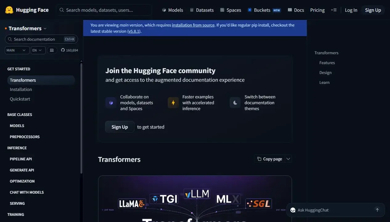 Best open source ai tools for ubuntu hugging face transformers screenshot - Top 5 Open Source AI Tools for Ubuntu in 2025
