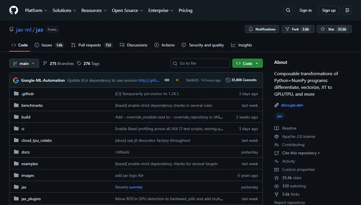 Best open source ai tools for ubuntu jax screenshot - Top 5 Open Source AI Tools for Ubuntu in 2025