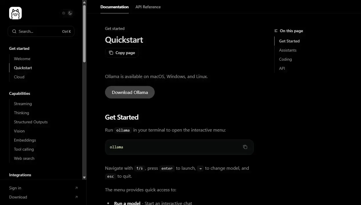 Best open source ai tools for ubuntu ollama screenshot - Top 5 Open Source AI Tools for Ubuntu in 2025