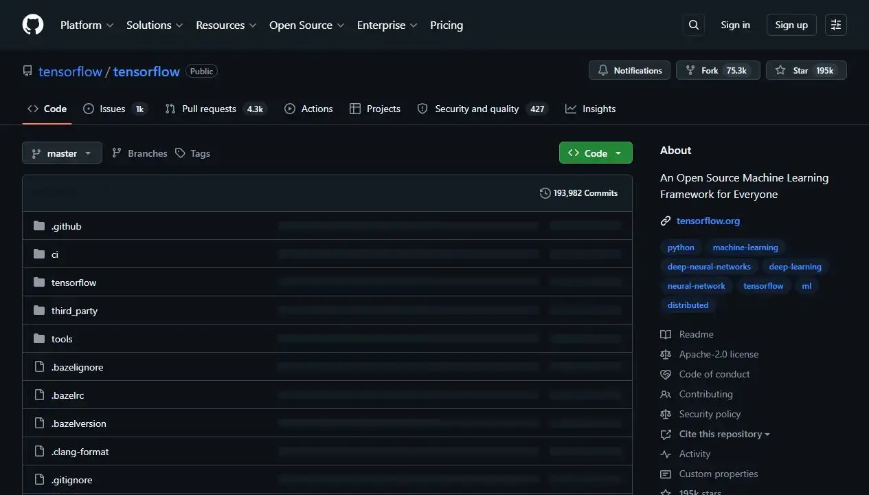 Best open source ai tools for ubuntu tensorflow screenshot - Top 5 Open Source AI Tools for Ubuntu in 2025