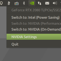 Nvidia settings