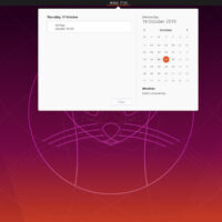 Ubuntu 19 10 calendar