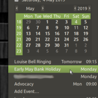 Ubuntu mate 19 10 calendar