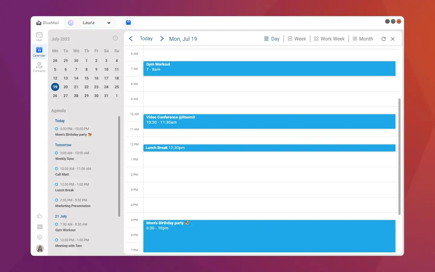 Calendar - How to Install BlueMail on Ubuntu 26.04 - Complete Guide