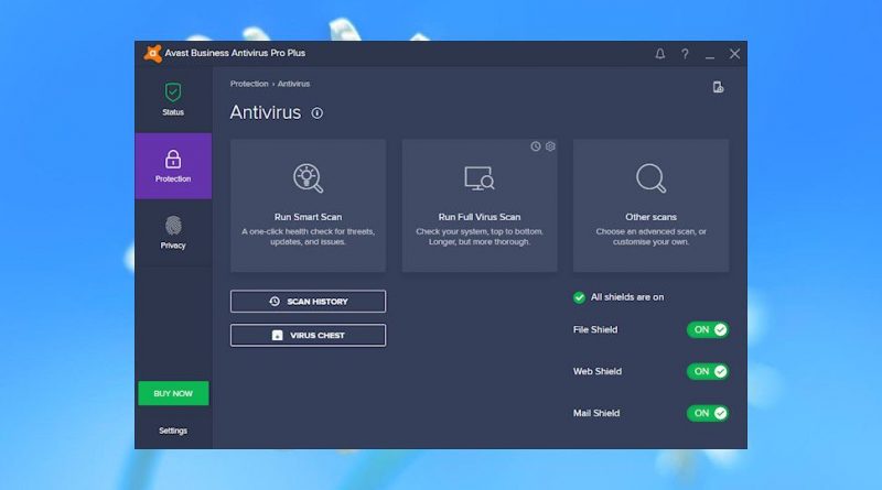 Avast business antivirus screenshot linux