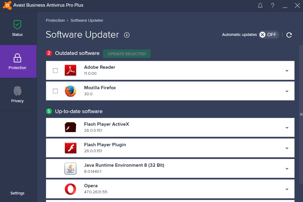 Avast business antivirus update software