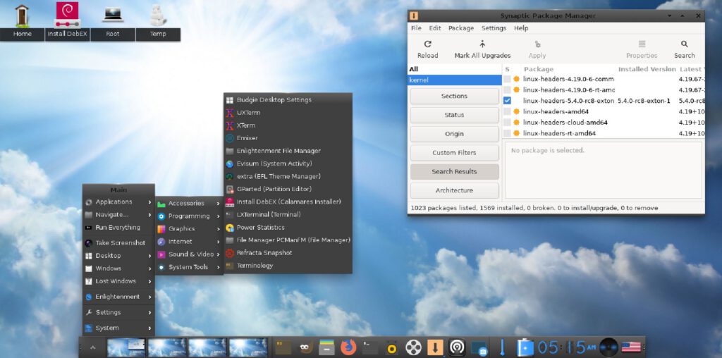 Debian based debex gnu linux distro adds budgie desktop 10 5 linux kernel 5 4 528306 7