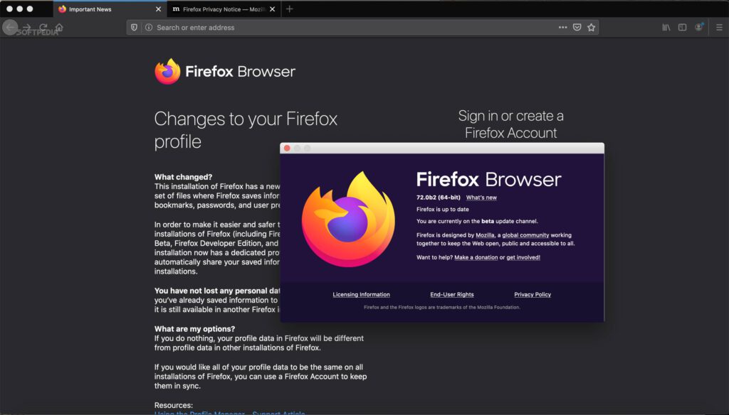 Firefox 72 enters development with picture in picture support on linux and macos 528438 2 scaled