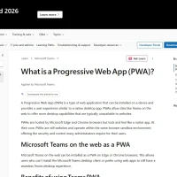 Teams on ubuntu microsoft pwa guidance page