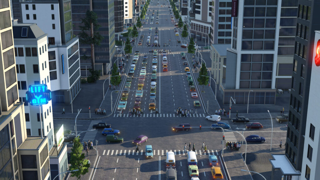 City traffic screenshot