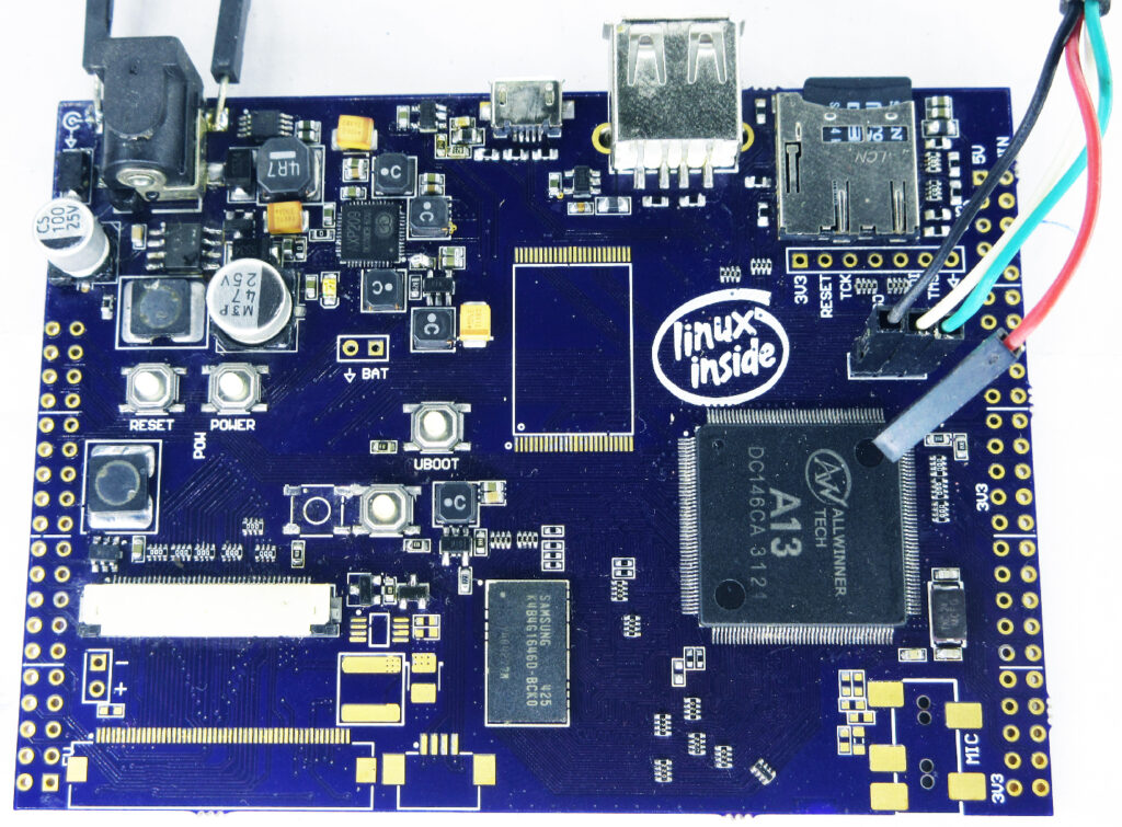 Linux Inside Motherboard with PCBs