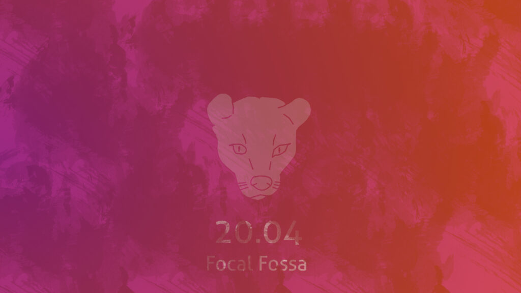 Ubuntu focal fossa custom wallpaper scaled