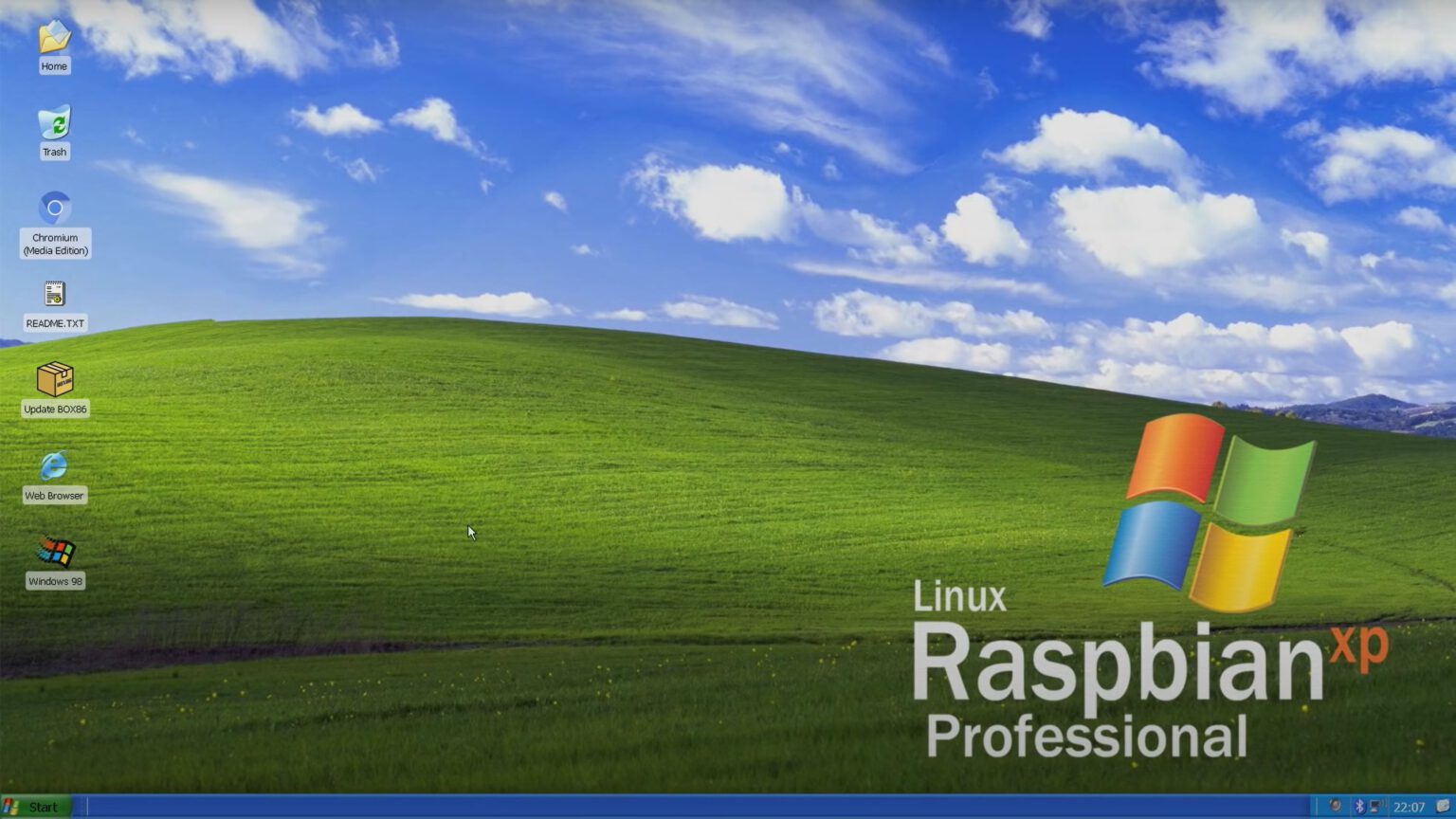 linux based windows xp for raspberry pi now available for download ...
