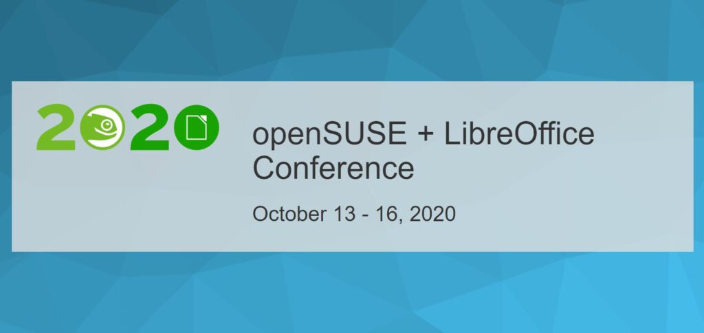 Opensuse plus libreoffice conference still on virtual conference considered 529653 2