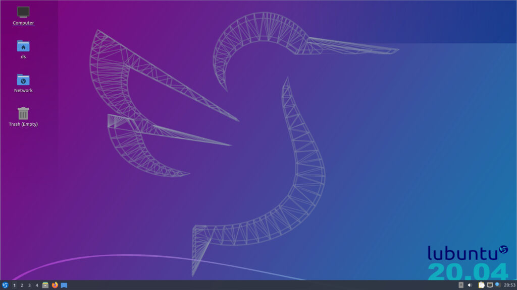Lubuntu 20 04 default background desktop