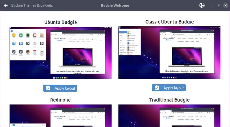 Ubuntu budgie 20 04 desktop layout