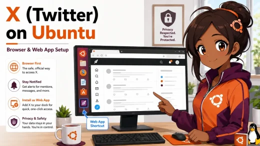 X twitter for linux ubuntu cover - How to install X (Twitter) on Ubuntu 24.04: Installing Cawbird Guide