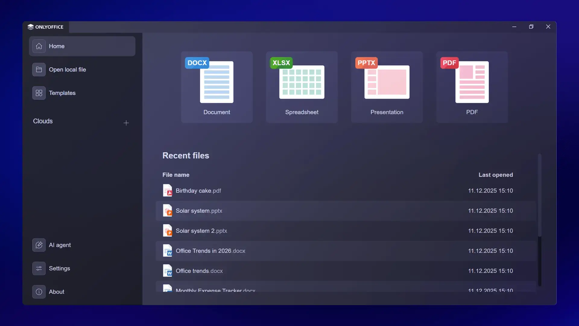 Home recent files in onlyoffice on ubuntu - How to Install OnlyOffice on Ubuntu 26.04 - Complete Guide