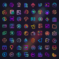 Instagram like icons for linux