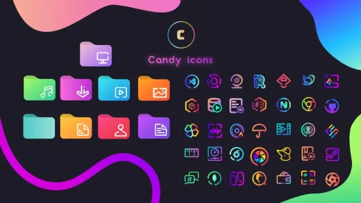 Candy icon theme linux screenshot
