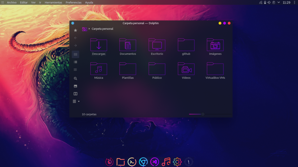 Gradient icons linux