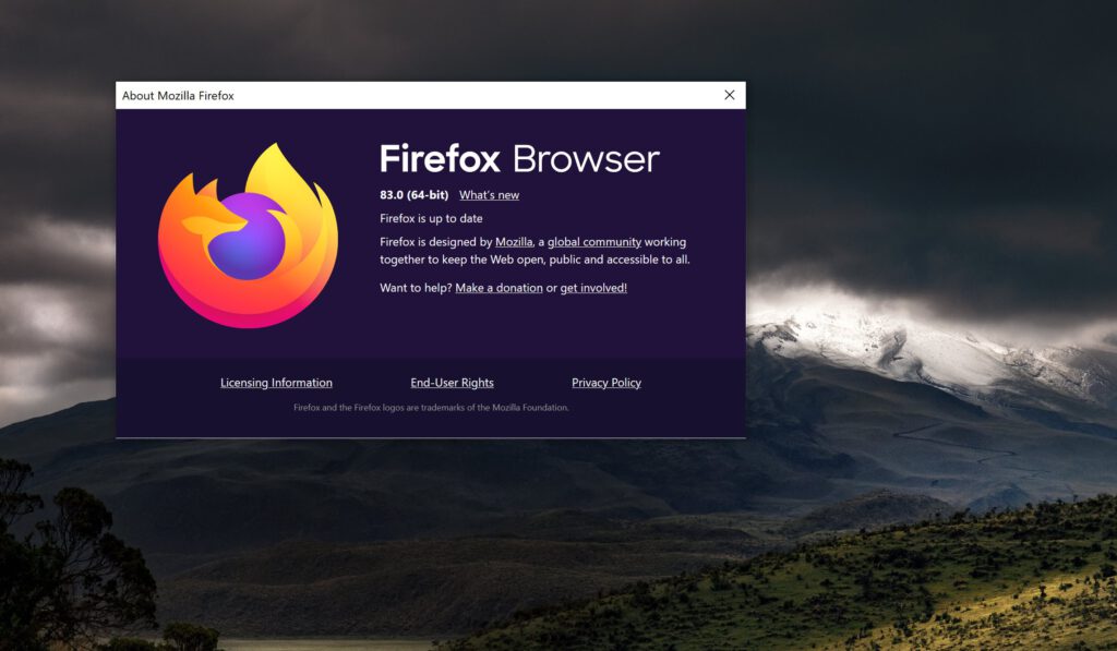 Mozilla firefox 83 now available for download what s new 531552 2