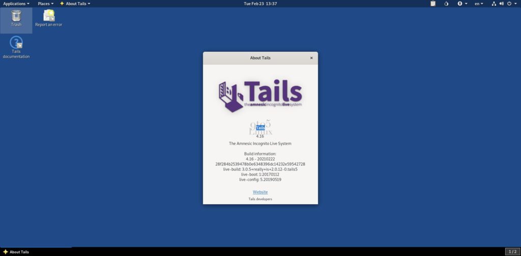 Tails 4.16 Anonymous OS Released with Linux Kernel 5.10 LTS, Latest Tor Technologies - 9to5Linux