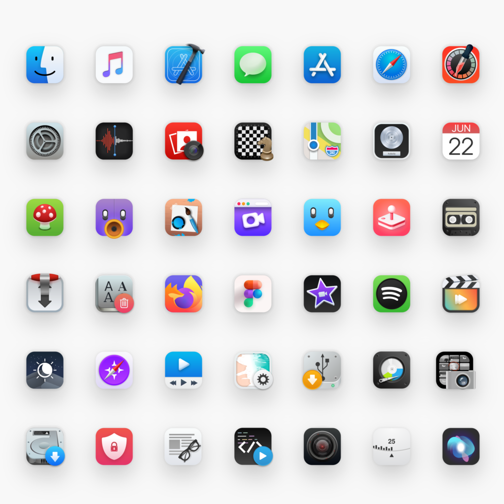 preview of icons