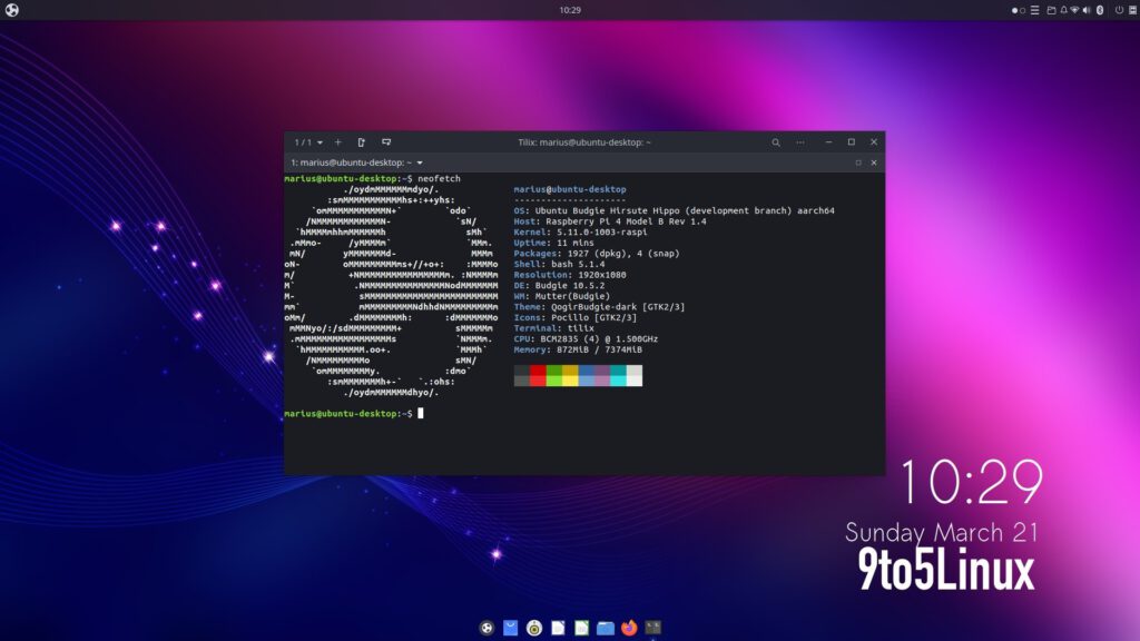 First Look at Ubuntu Budgie 21.04 on Raspberry Pi 4 - 9to5Linux