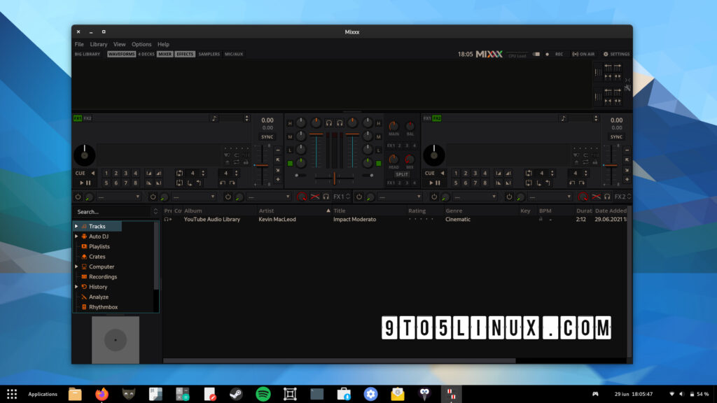 Mixxx 23 open source dj software adds new default skin new