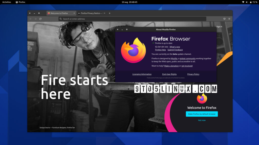 Firefox 92 enters public beta testing with avif support enabled
