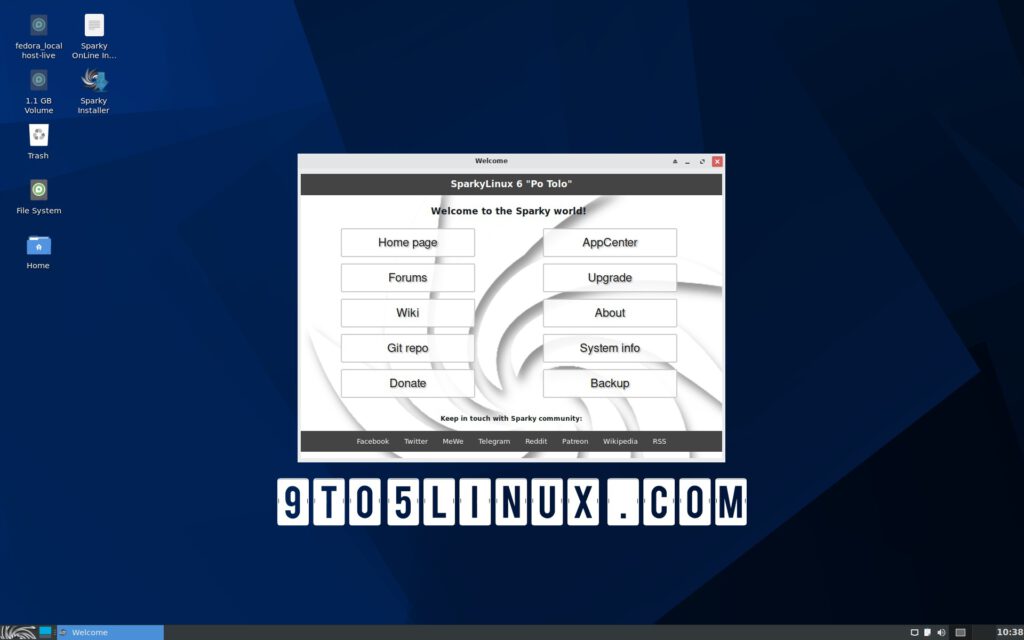 Sparkylinux 60 po tolo released based on debian gnulinux 11