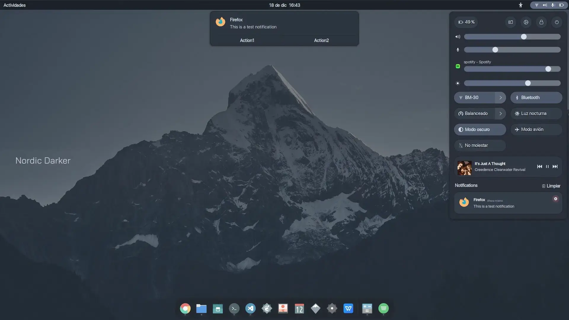 Wallpaper mountain preview - Download Nordic Theme